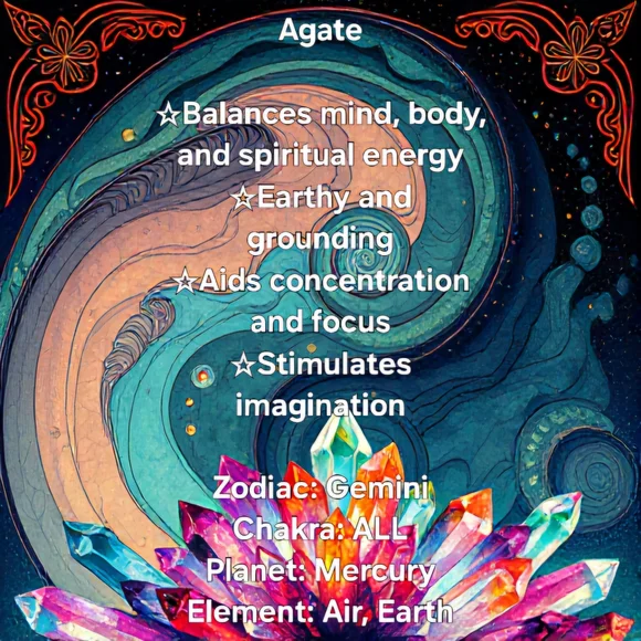 Colorful Agate Mala (10mm) - Picture 7 of 7